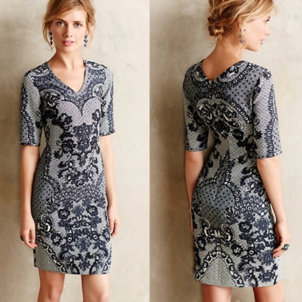 Anthropologie Body Con Dress